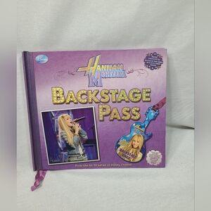 Hannah Montana backstage pass hardcover book